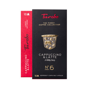 Capsule de cafea cu aromă de cappuccino și latte | Turabo |
