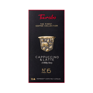 Capsule de cafea Turabo. capsule de cafea cu aroma de cappuccino