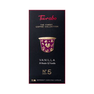 Capsule cafea Turabo. Capsule de cafea cu aroma de vanilie 
